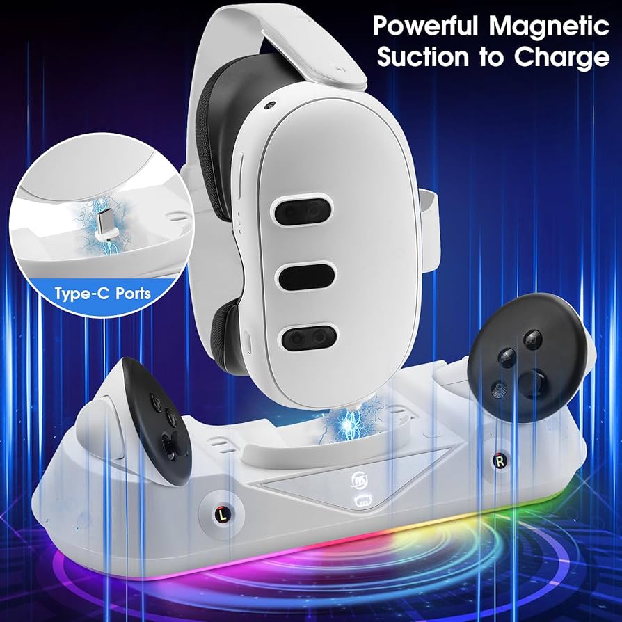 Amazon.co.jp: Grathia 充電ドック Meta Quest 3用 高速充電